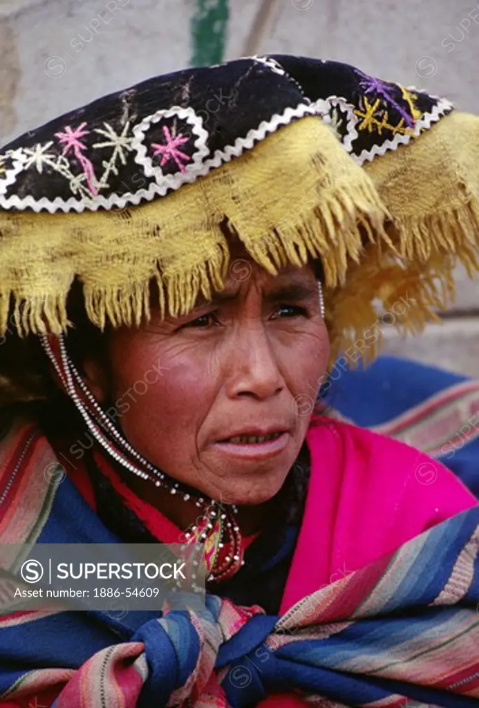 QUECHUA woman in a rural town near our destination of AUZANGATE - PERU