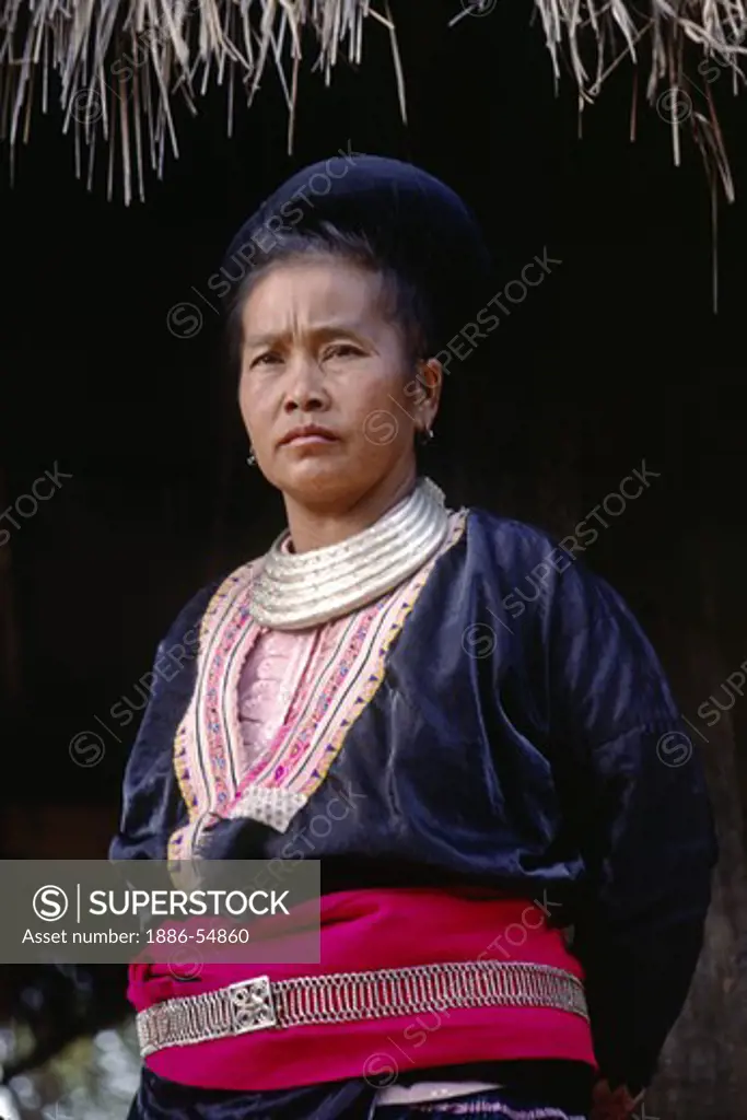 MEO tribal woman of the NORTHERN HILL TRIBES - CHIANG MAI, THAILAND