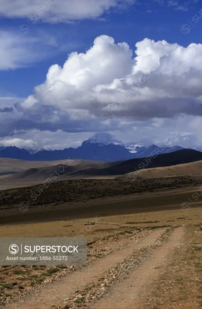 MOUNT KAILASH (6638M) is the most sacred HIMALAYAN PEAK and visited by HINDU & BUDDHIST PILGRIMS - TIBET