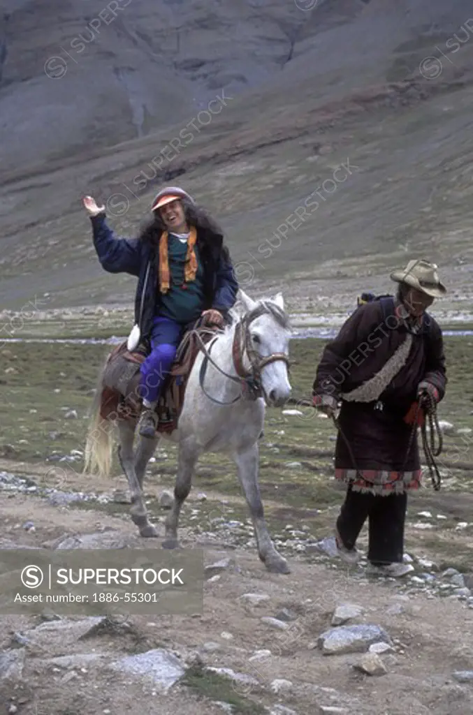 NANCY HAUSNER gets a ride around MOUNT KAILASH (6638 METERS) the most sacred HIMALAYAN PEAK - TIBET