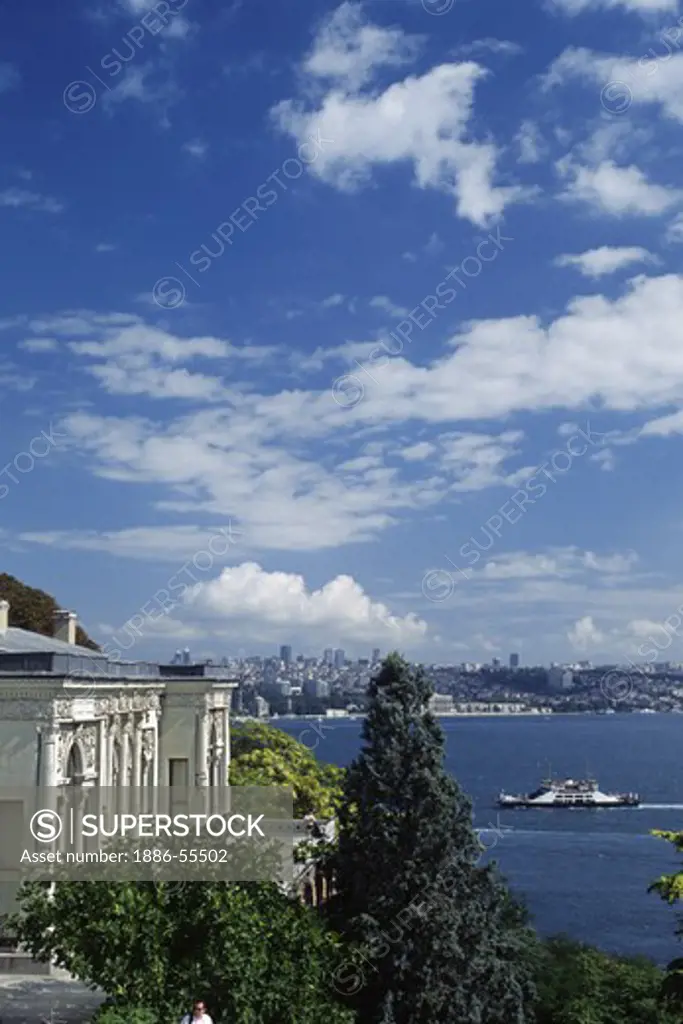 Boats on the Bosphorus as seen from Topkapi Palace - Istanbul, Turkey