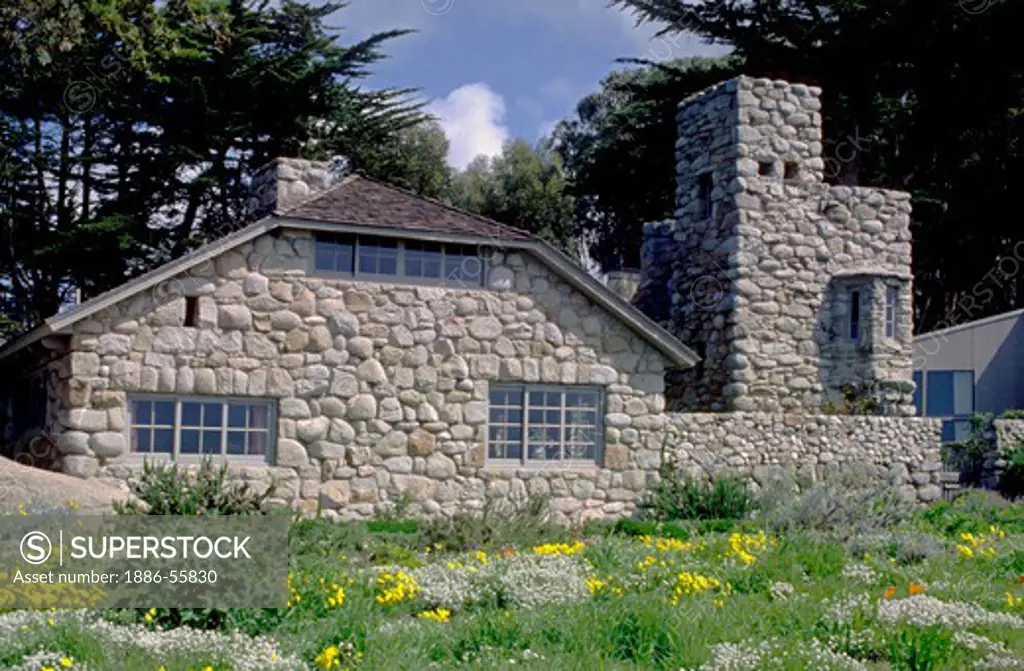 THE TOR HOUSE and HAWK TOWER were built and lived in by poet ROBINSON JEFFERS - CARMEL, CALIFORNIA