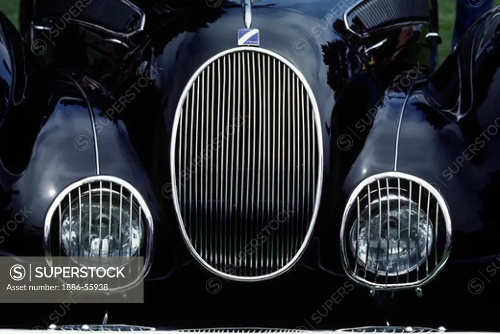 TALBOT LAGO front grill by FIGONI & FALASHI (PARIS), one of 12 in the world, at the CONCOURSE D'ELEGANCE - PEBBLE BEACH, CALIFORNIA
