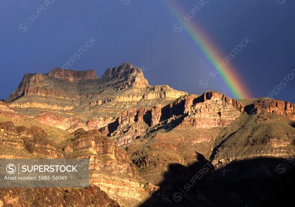 RAINBOW at STONE CREEK CAMP (Mile 132) - GRAND CANYON NATIONAL PARK, ARIZONA