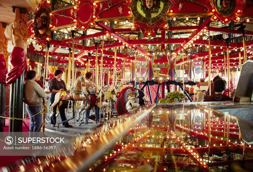 CANNERY ROW'S famous CAROUSEL - MONTEREY, CALIFORNIA