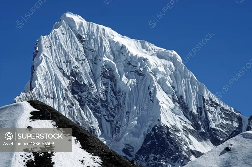 Cholatse Peak (6440 Meters) as seen from the Gokyo Valley - KHUMBU DISTRICT, NEPAL