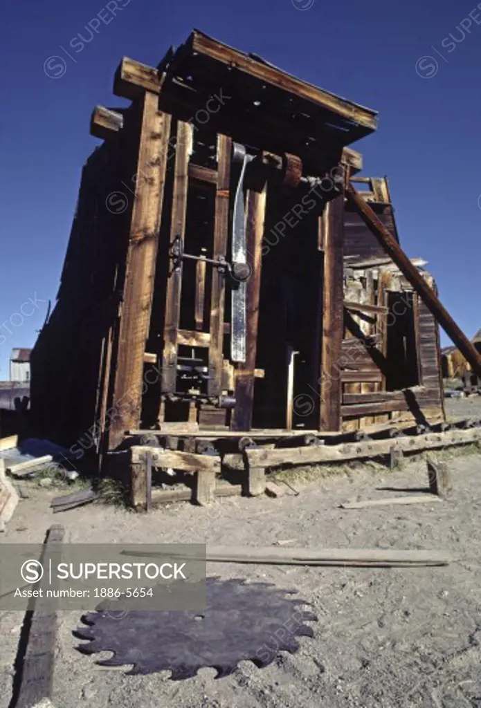 Old SAW MILL at BODIE STATE historic PARK, the Nations best preserved GOLD MINING TOWN 