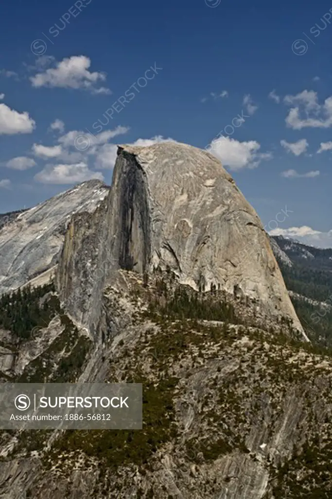 HALF DOME as seen from GLACIER POINT - YOSEMITE NATIONAL PARK, CALIFORNIA