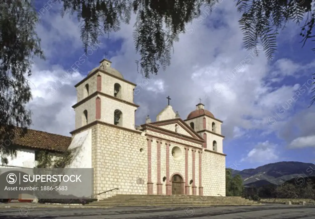 The SANTA BARBARA MISSION is one of the best examples of FATHER JUNIPERO SERRA'S California Missions