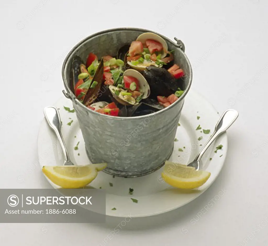 Bucket of Steamed CLAMS