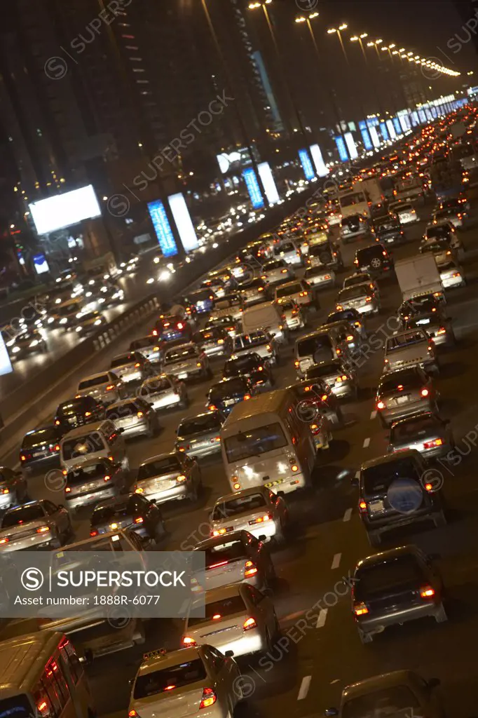 Dubai,Congestion At Night