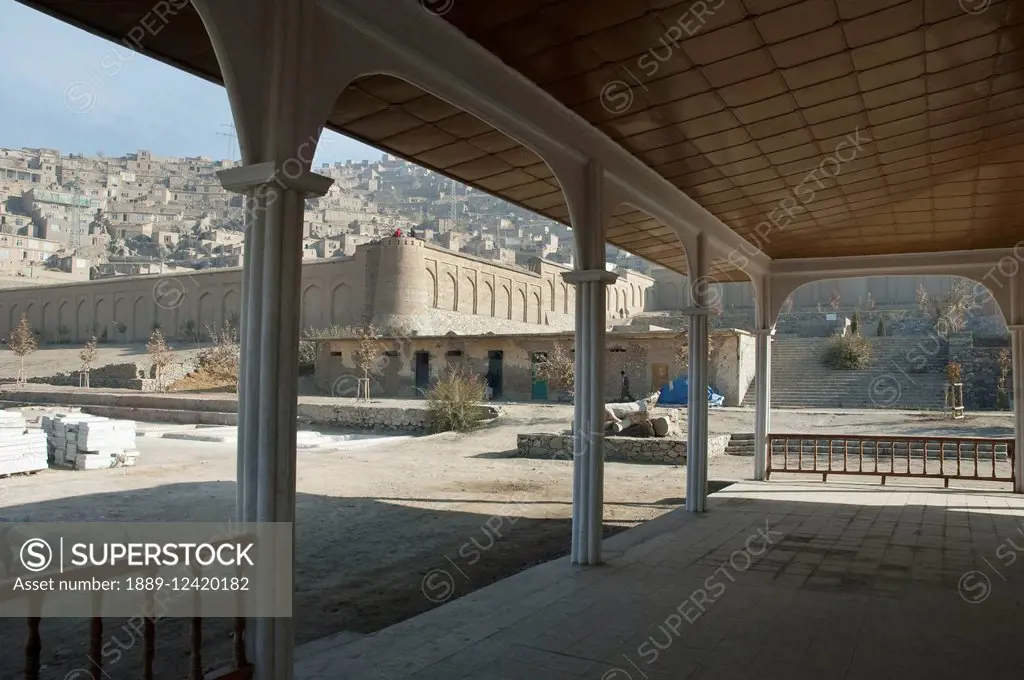 Pavilion Portico At The Bagh-I-Babur Shah (Babur's Garden) - Kabul,, Afghanistan