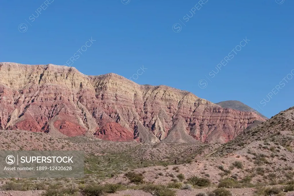 Multicoloured Mountains Of The Quebrada De Humahuaca Between The Towns Of Humahuaca And Huacalera, Jujuy, Argentina