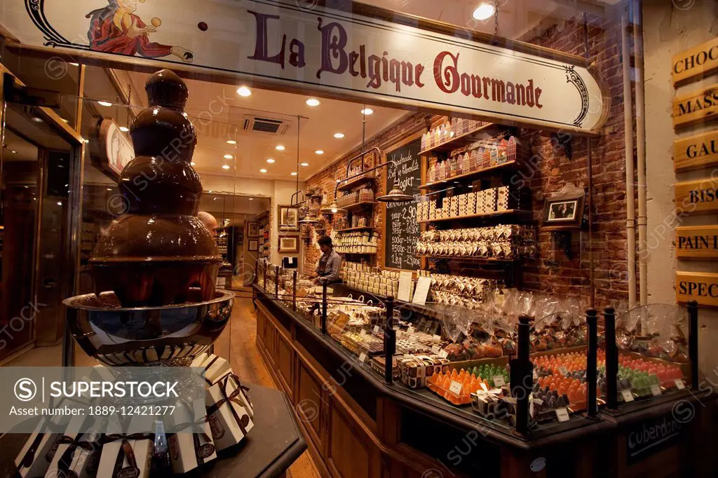 Belgian chocolate store, Brussels, Belgium