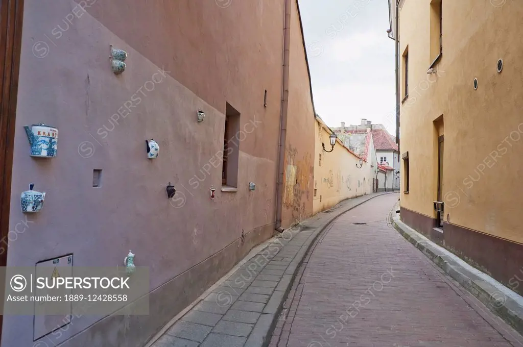 Street Scene The Old Town, Vilnius, Lithuania