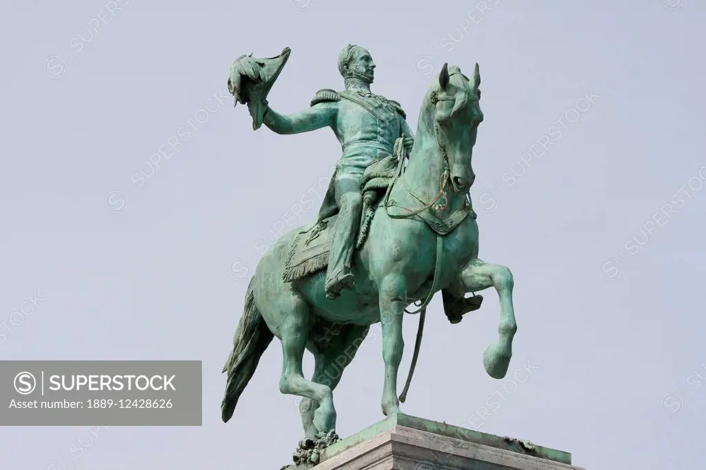 Equestrian Statue Of William Ii On Place Guillaume Ii, Luxembourg
