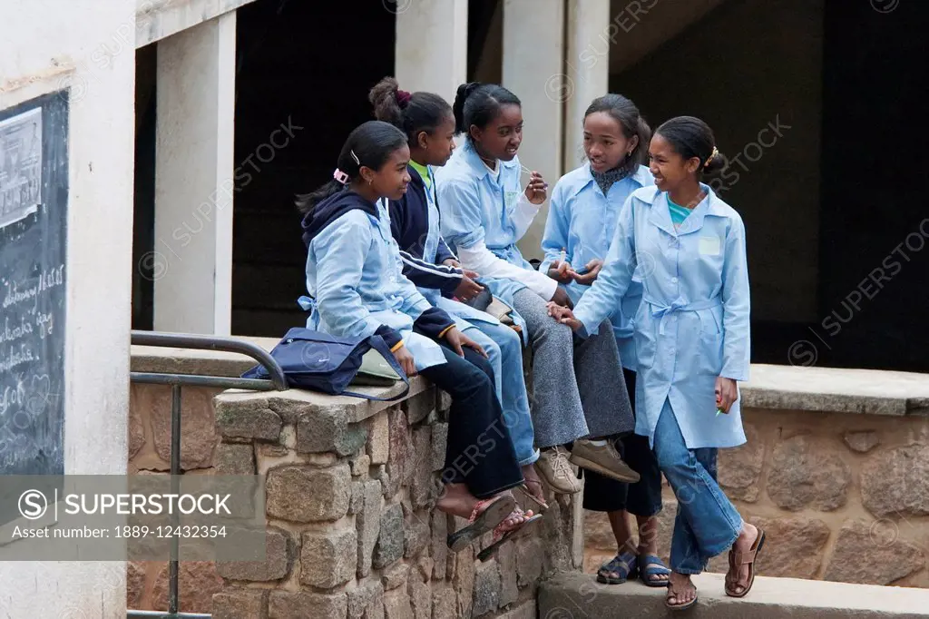 Schoolchildren In Antananarivo, Madagascar
