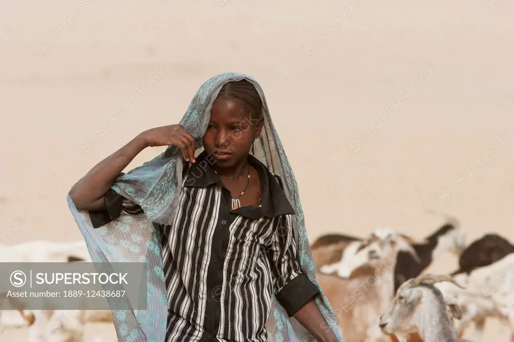 Goat herder near Timbuktu, Mali