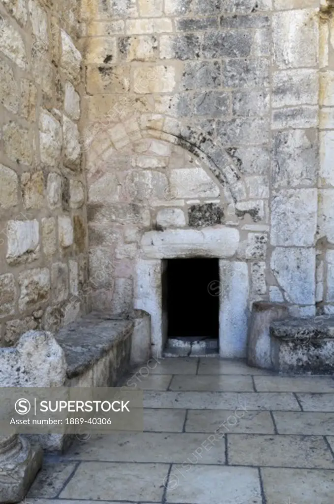Door of Humility at Church of the Nativity; Bethlehem, Jerusalem, Israel