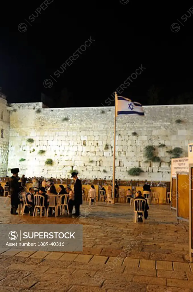 Shavout (Pentecost) at Western Wall; Jerusalem, Israel