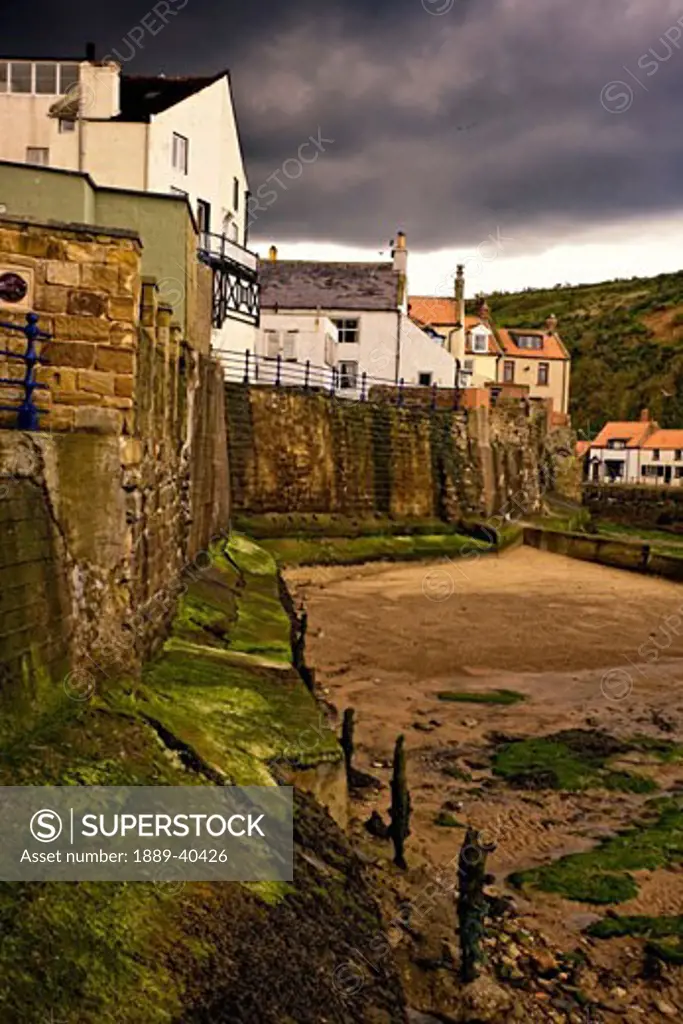 Town of Staithes; North Yorkshire, England, UK
