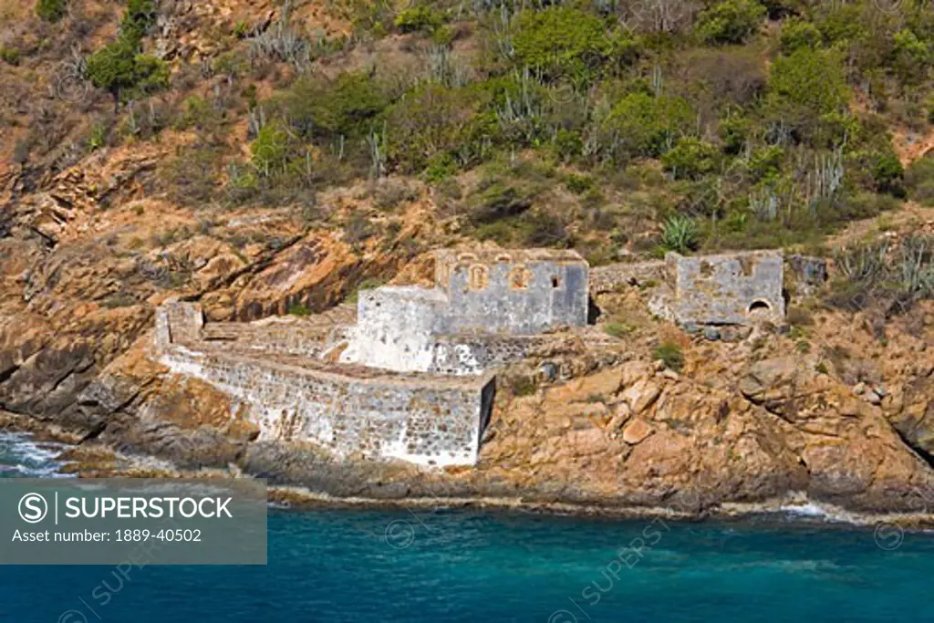 Fort Cowell in Virgin Islands National Park; Charlotte Amalie, St. Thomas Island, U.S. Virgin Islands
