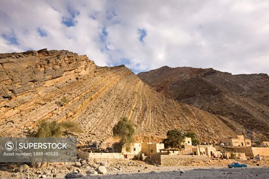Village of Al Khadra; Wadi as Sahtan, Hajjar Mountains, Oman