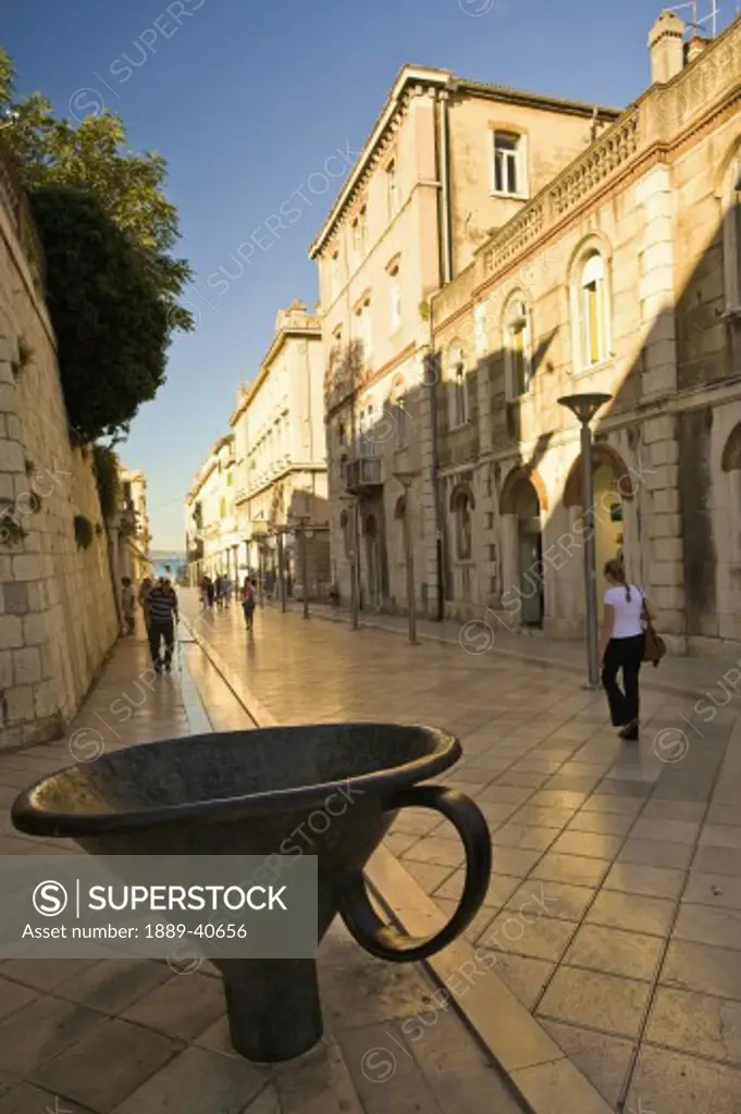 street next to Dioceltian's Palace; Split, Croatia