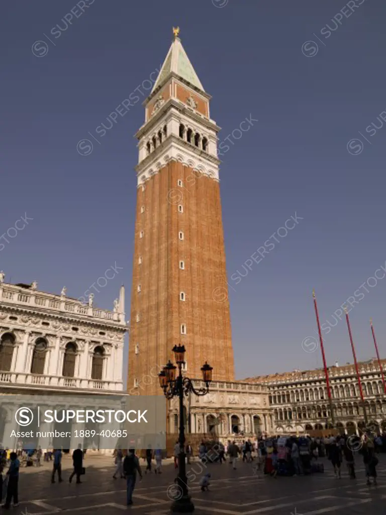 Renaissance tower; Campanile, Piazza San Marco, Venice, Italy