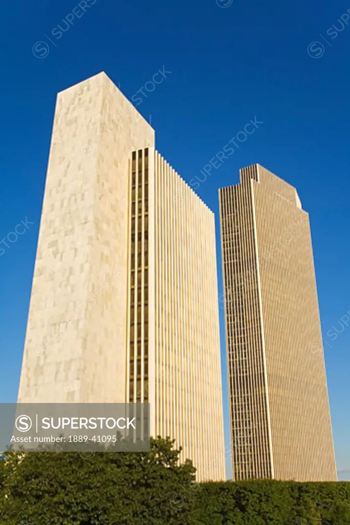Government Agency Buildings in Empire State Plaza, part of State Capitol; Albany, New York, USA