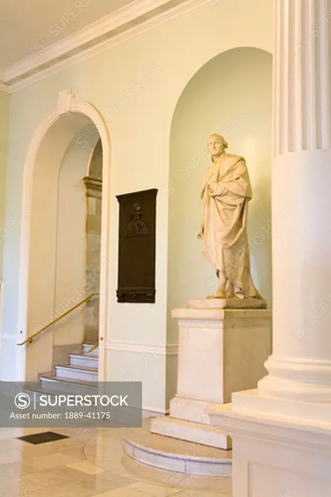 Charles Bulfinch Statue; Massachusetts State House, Boston, Massachusetts, USA