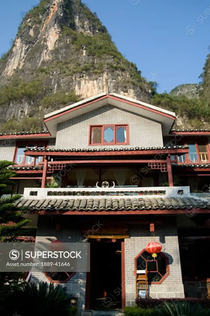 Traditional house in mountain area; 