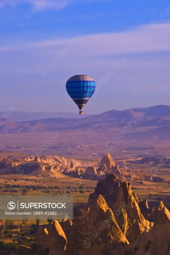 Balloons over Goreme valley; Cappadocia, Turkey