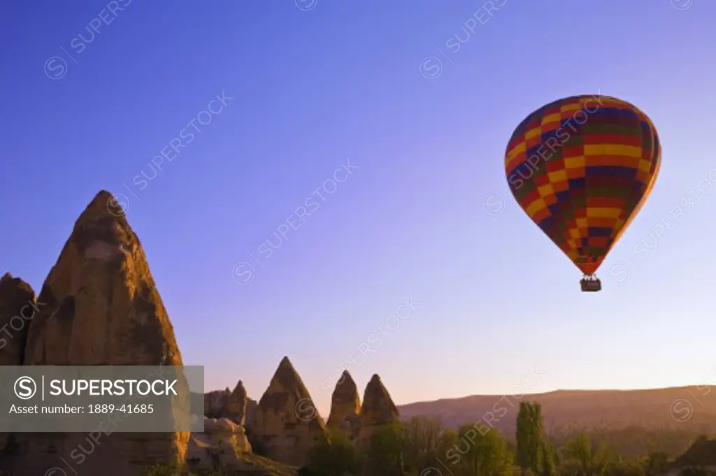 Balloons over Goreme valley; Cappadocia