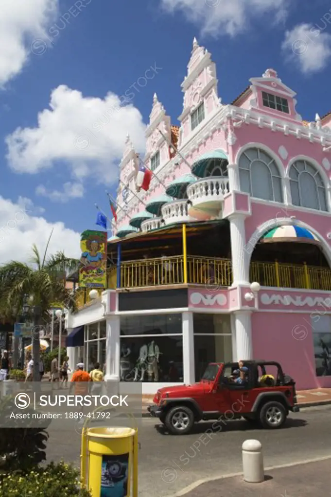 Local architecture; Royal Plaza Mall, Oranjestad, Island of Aruba, Aruba, Kingdom of the Netherlands