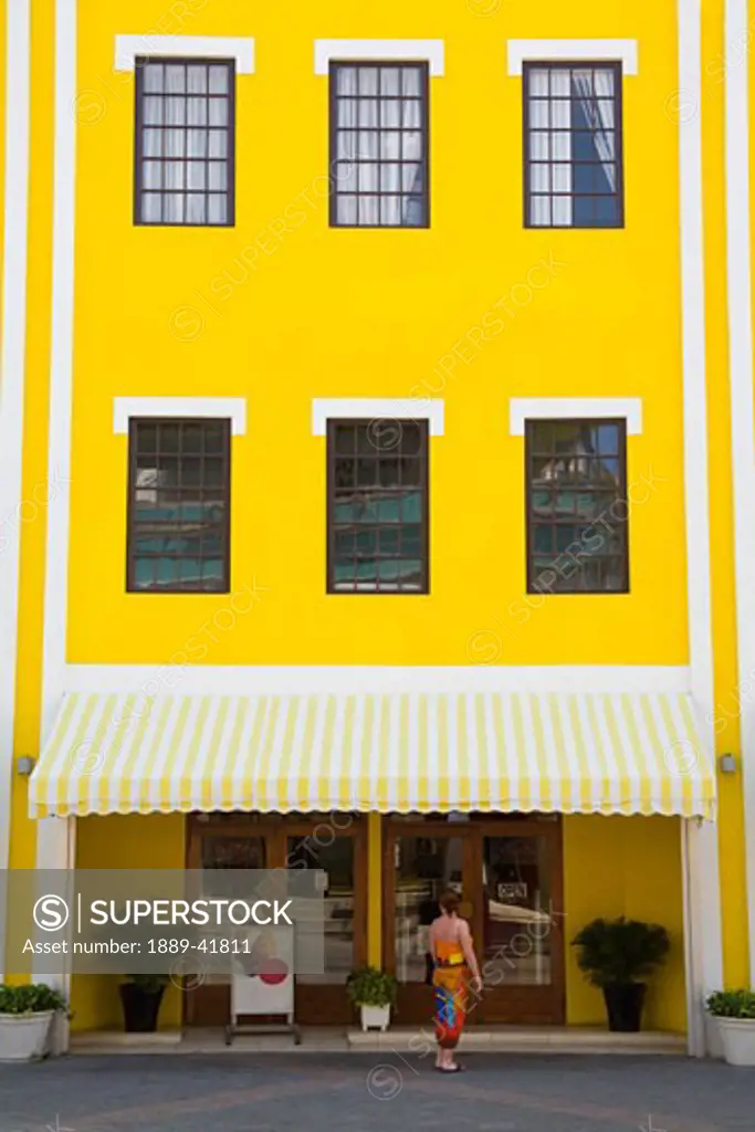 Local architecture; Aruba Trading Company Building, Main Street, Oranjestad, Island of Aruba, Aruba, Kingdom of the Netherlands