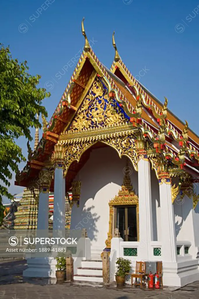 Exterior of Wat Pho Temple in Rattanakosin District; Bangkok, Thailand