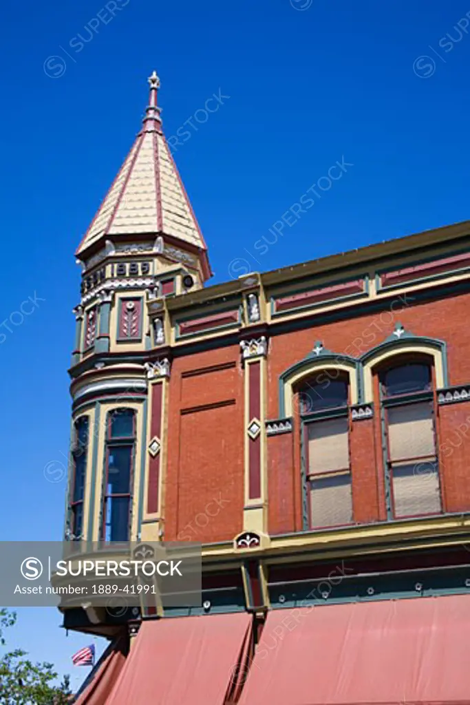 Exterior of historic Davidson Building; Ellensburg, Washington, USA