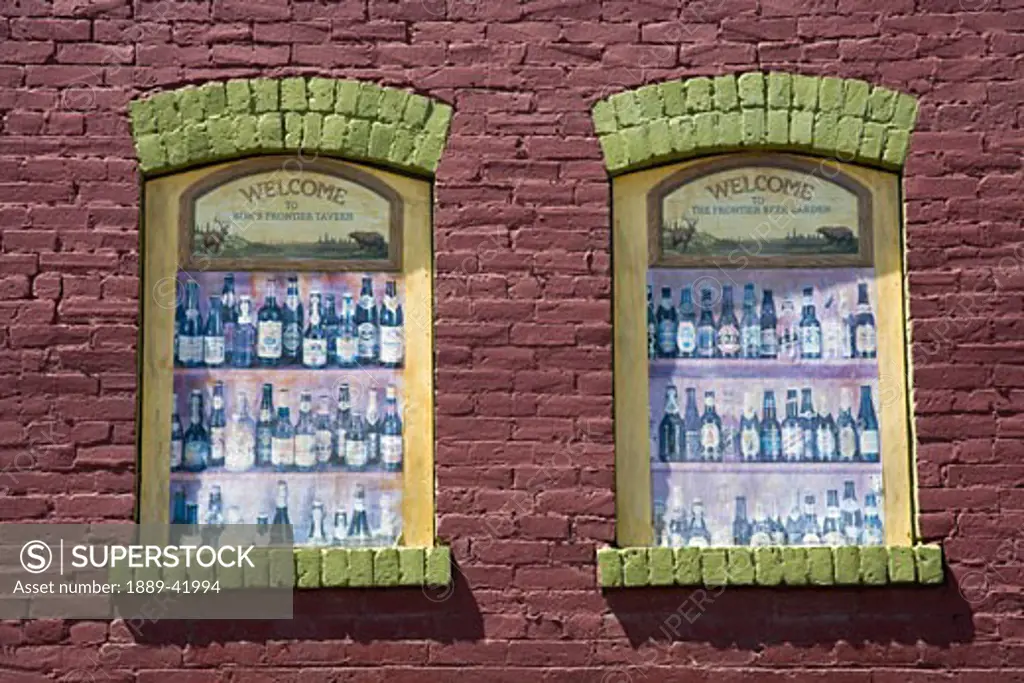Historic District Window; Ellensburg, Washington, USA