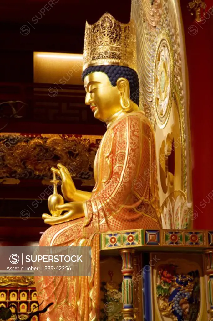 Maitreya Buddha in Buddha Tooth Relic Temple & Museum; Singapore, Singapore
