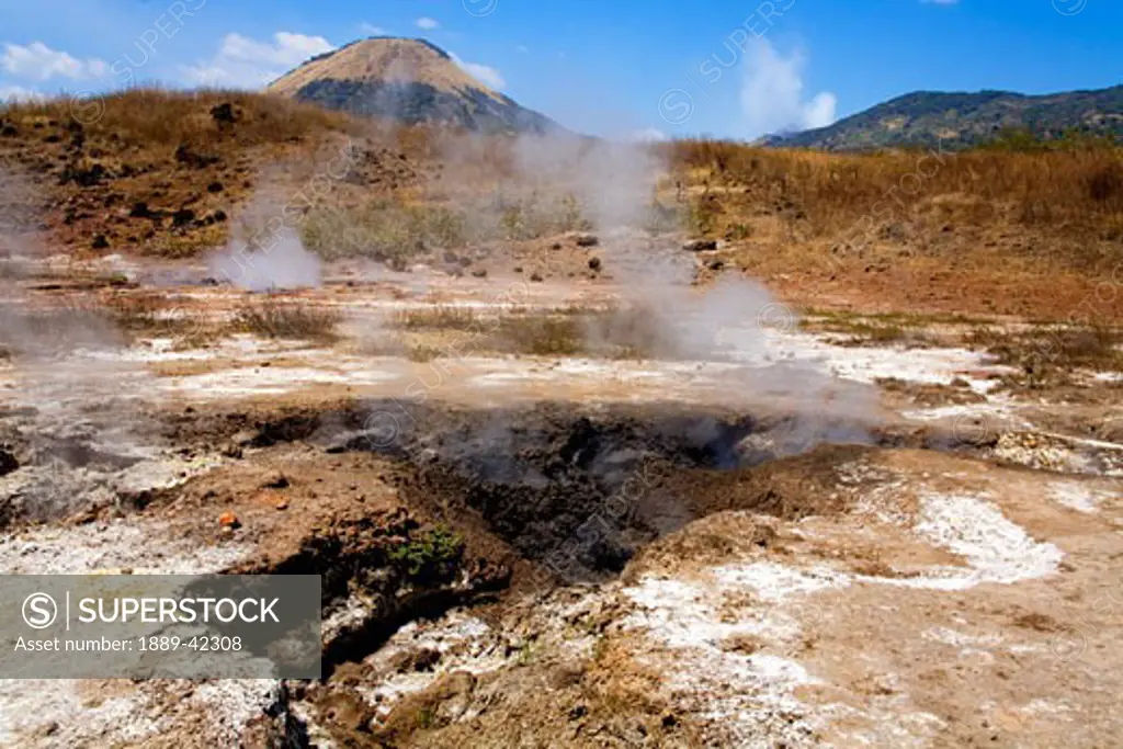 San Jacinto, Leon, Nicaragua, Central America; Volcanic mudpots