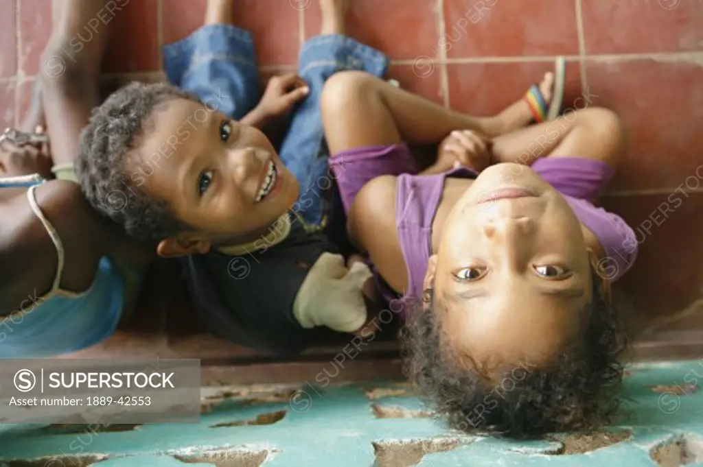 Tasbapauni, Nicaragua; Children smiling at camera