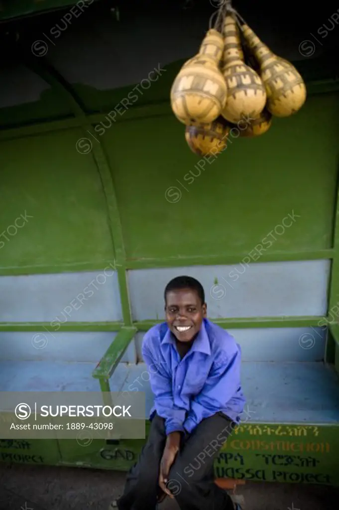Ethiopia; Boy smiling at the camera