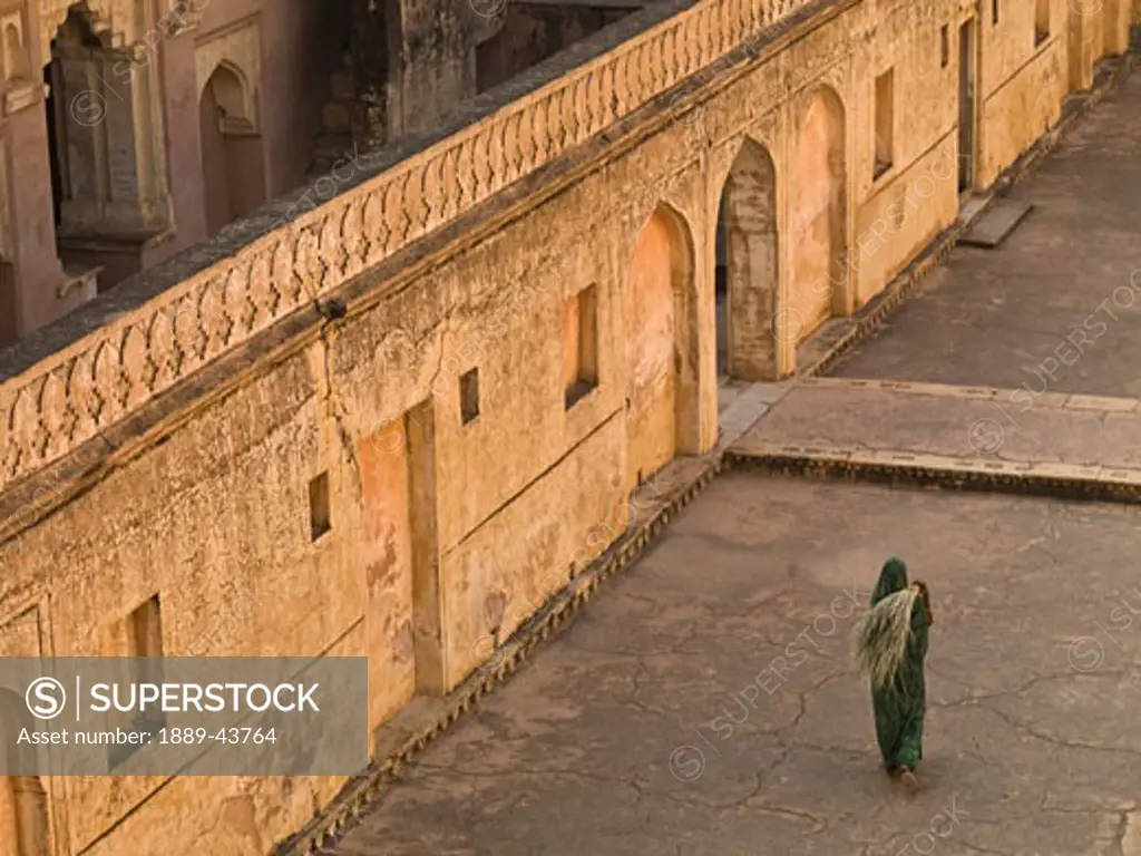 Amber Fort,Jaipur,India;High angle view of fort