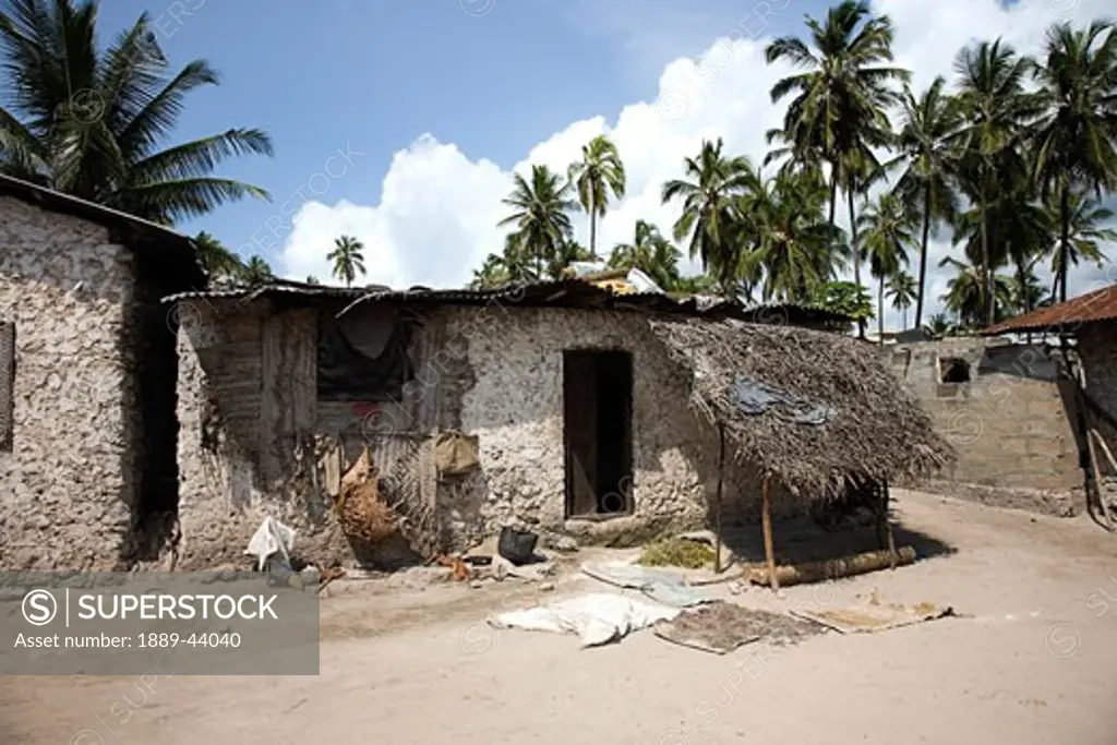 Pwani Mchangani,Zanzibar,Africa;Village hut