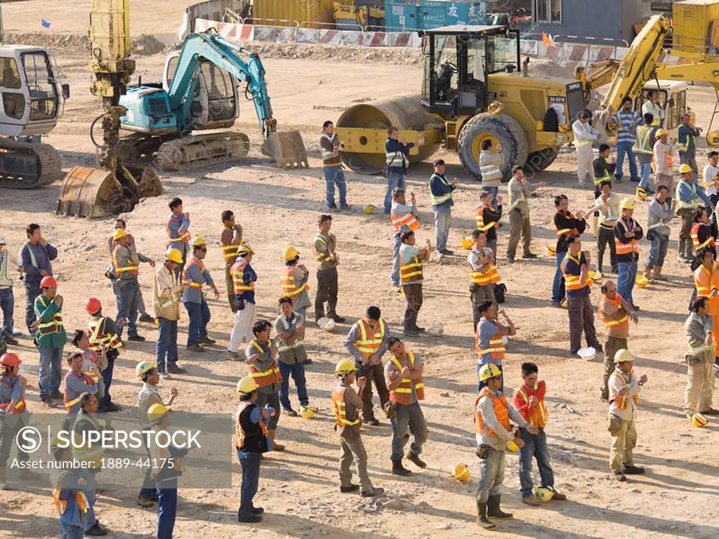 Men on a construction site
