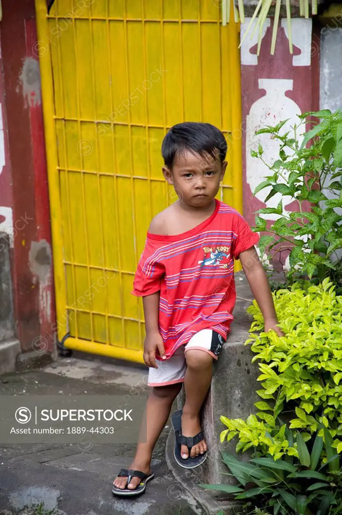 Young boy outdoors in Indonesia