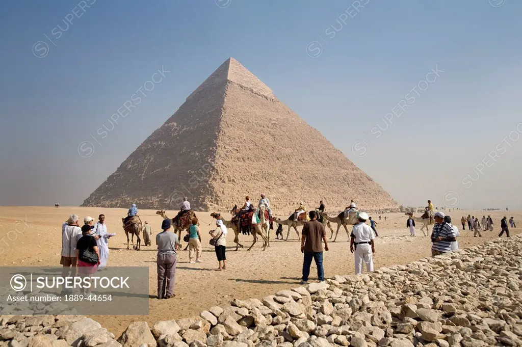 Tourists at the Pyramid