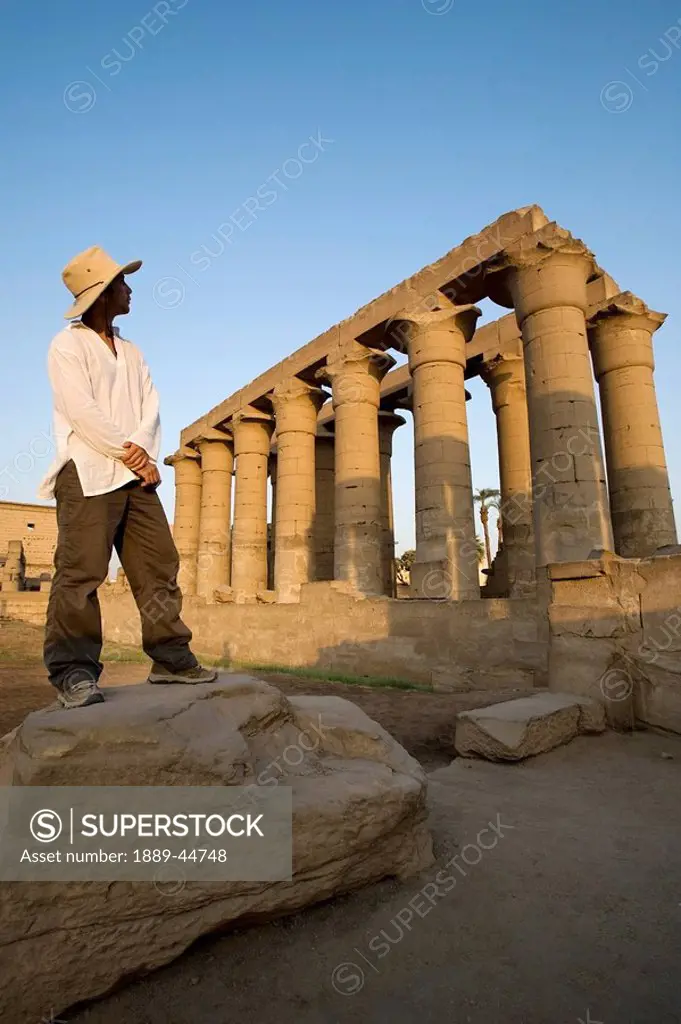 Man at Luxor Temple