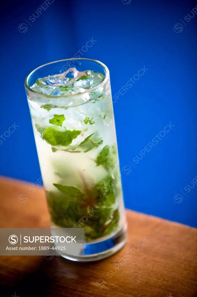 A Mojito with ice